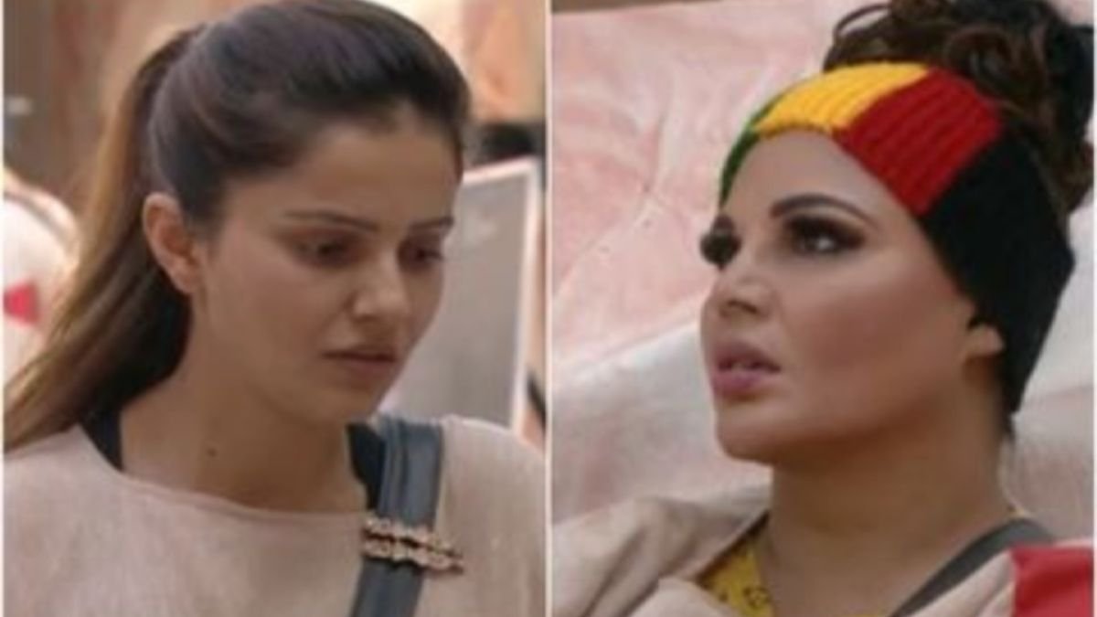 Bigg Boss 14: Rakhi Sawant pees in her pants as Arshi Khan locks the bathroom; Shows it to Rubina Dilaik and asks her not to tell anyone
