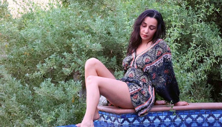 Feryna Wazheir by the pool in Dubai (4)