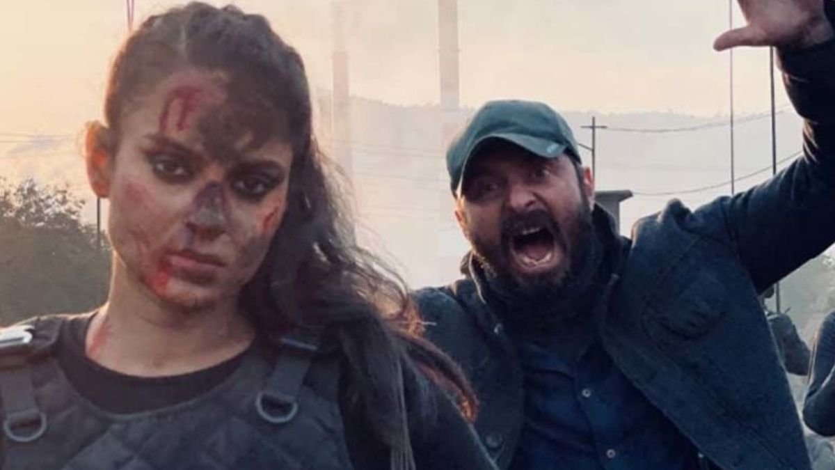 Kangana Ranaut posts picture of her bruised look from action film Dhakkad; Says, “Bring it on after 14 hours of non-stop shooting”