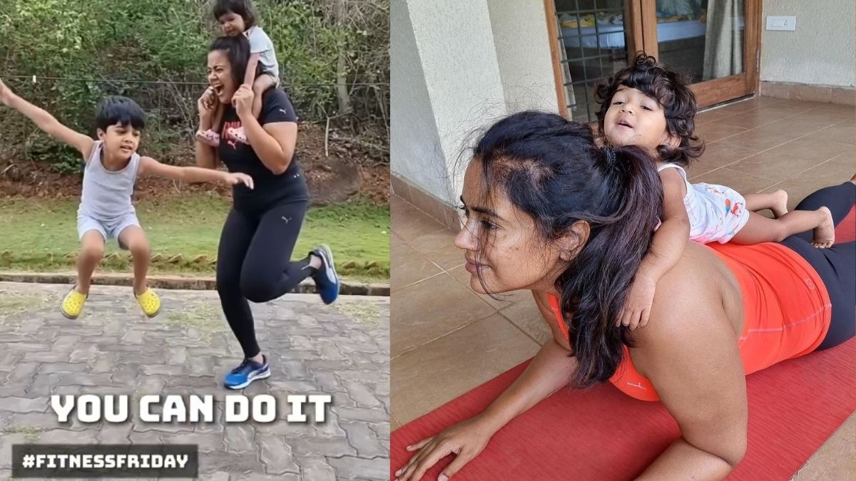 Sameera Reddy posts fitness video for fans