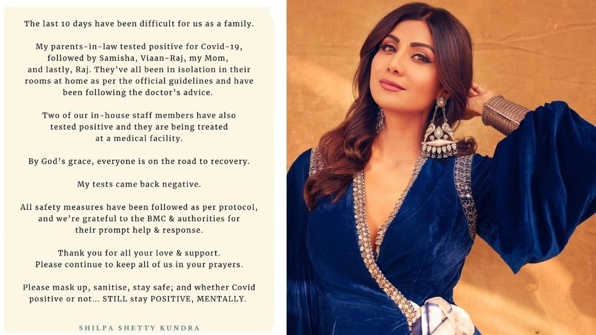 Shilpa Shetty’s family tests positive for Covid, actress tests negative