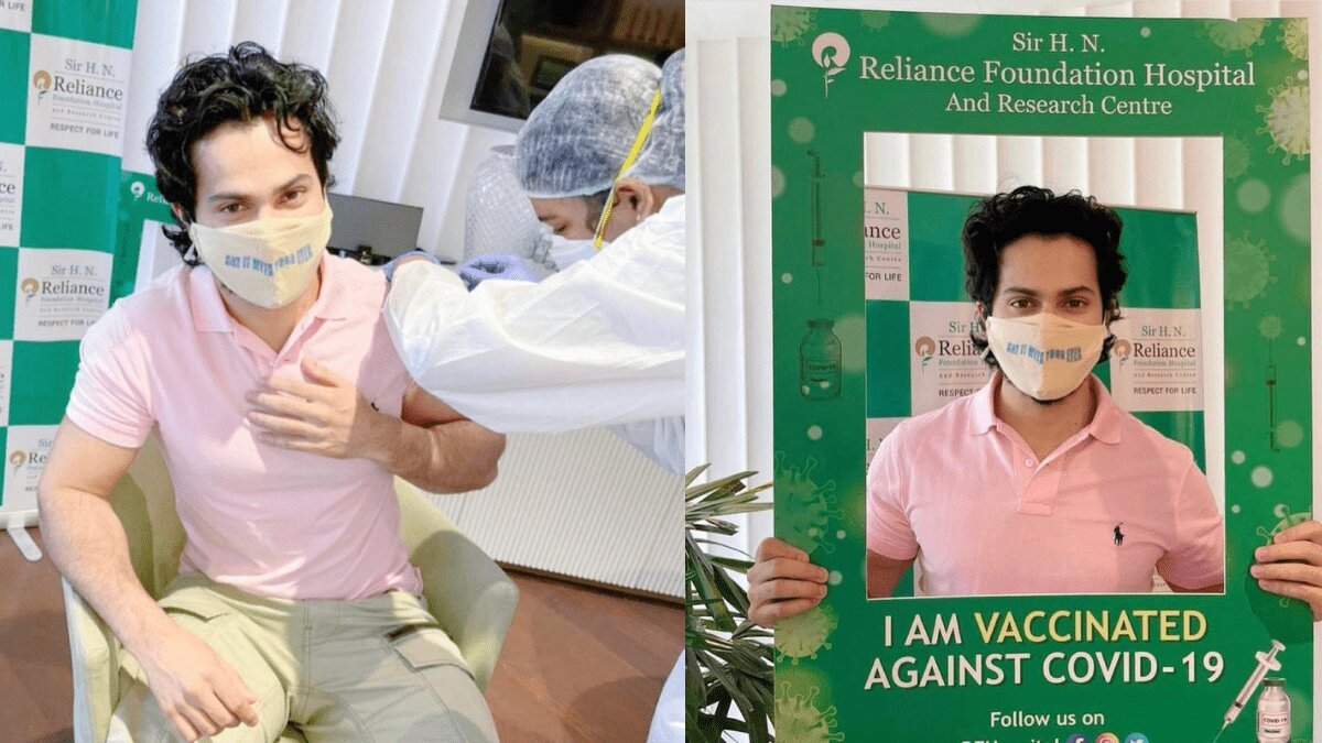 Varun Dhawan receives first jab of COVID-19 vaccine