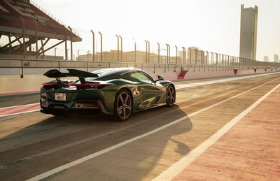 Pininfarina Battista at the Dubai Autodrome 4 (PRNewsfoto/Automobili Pininfarina)