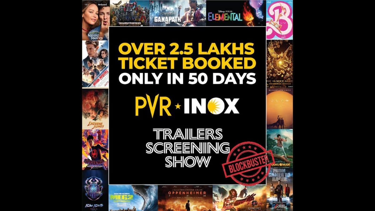 PVR INOX’s 30-minute Trailer Screening Show is a hit among the audiences with over 2.5 lac tickets sold in 50 days