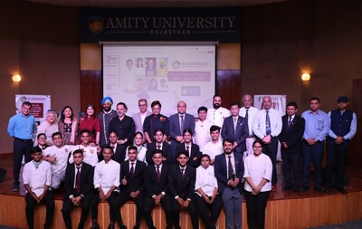 Vice Chancellor Professor Amit Jain and Team Amity School of Hospitality, Jaipur with internationally renowned chefs present during the workshop on US Cranberries