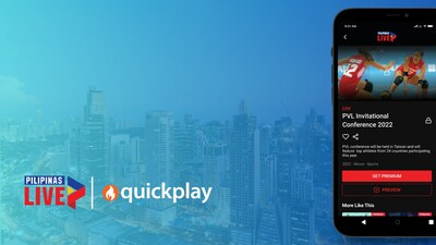 Cignal TV, the Philippines’ leading premium content provider, has expanded its innovative use of Quickplay’s cloud-native OTT platform with the launch of Pilipinas Live, the first and only international OTT app dedicated to Pinoy sports. (CNW Group/Quickplay)
