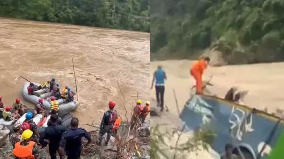 Nepal Bus Accident: Bus carrying Forty Indians falls into River; Fourteen found dead