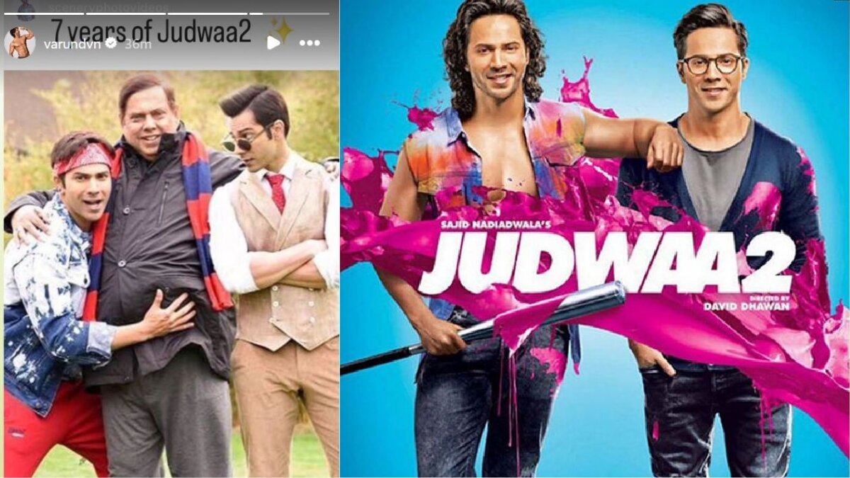 Varun Dhawan Celebrates 7 Years of ‘Judwaa 2’ with Hilarious Unseen Photo