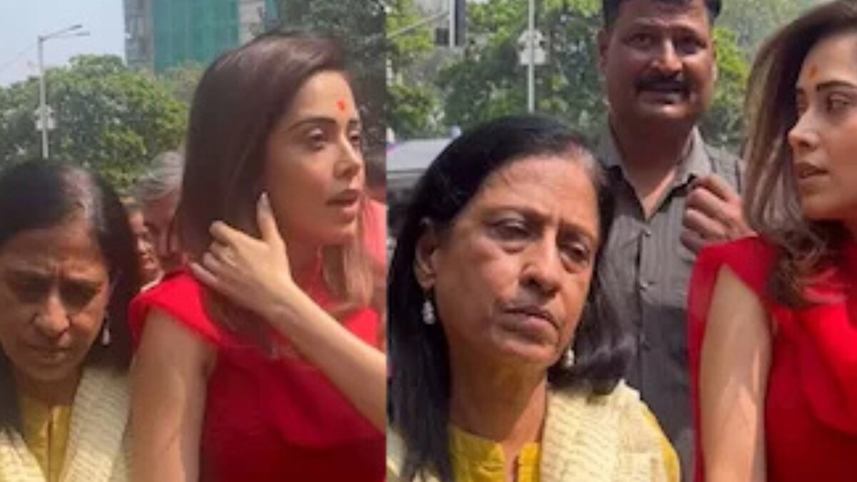 Nushrratt Bharuccha Visits Siddhivinayak Temple with Her Mother