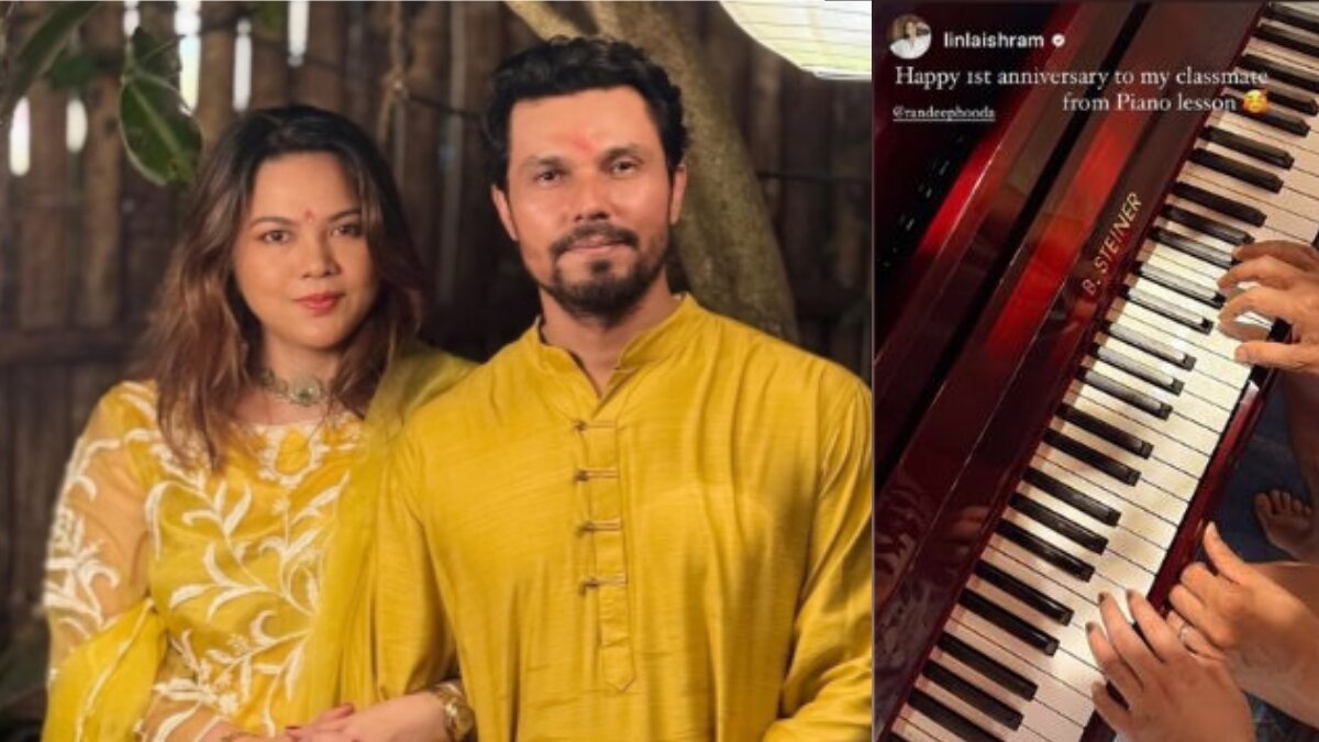 Bollywood Star Randeep Hooda and Lin Laishram Celebrate a Year of Togetherness with a Heartfelt Wish
