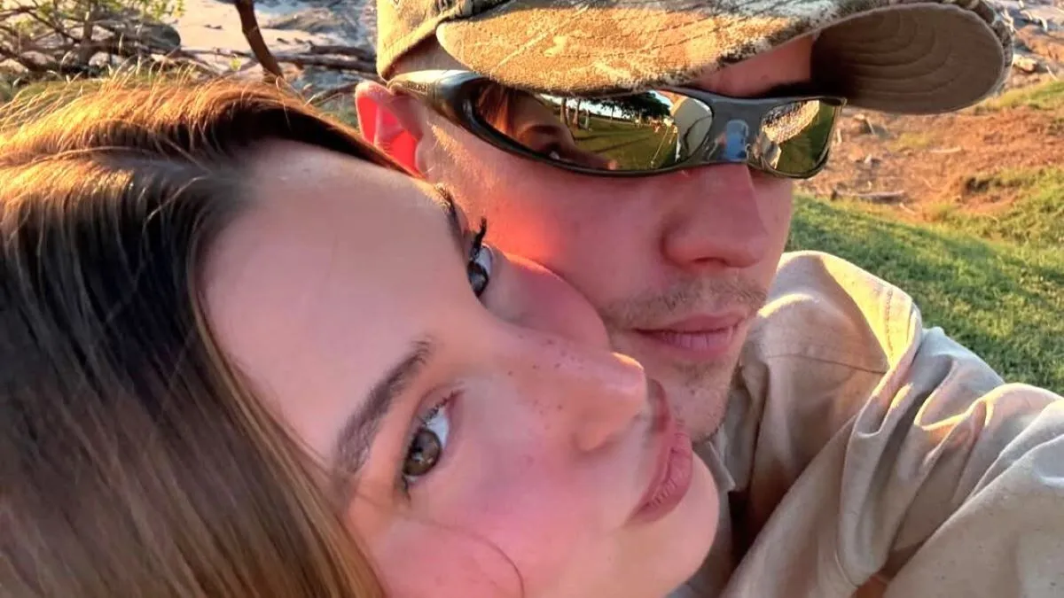 Justin Bieber is the world’s most smitten husband as Hailey stuns in a little red dress during romantic weekend getaway