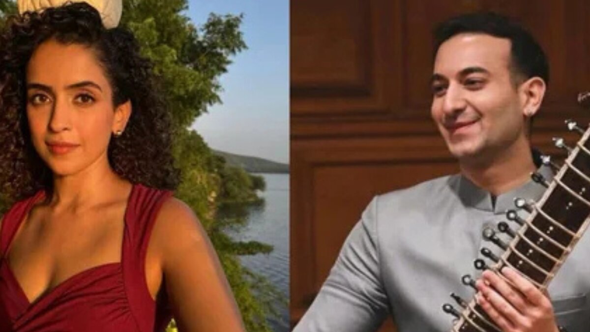 Bollywood Actor Sanya Malhotra and Sitar Maestro Rishab Rikhiram Sharma Spark Romance Rumors