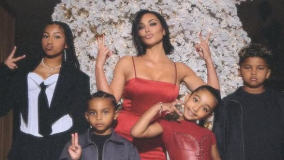 Kim Kardashian Shares Heartwarming Holiday Photos With Her Four Kids