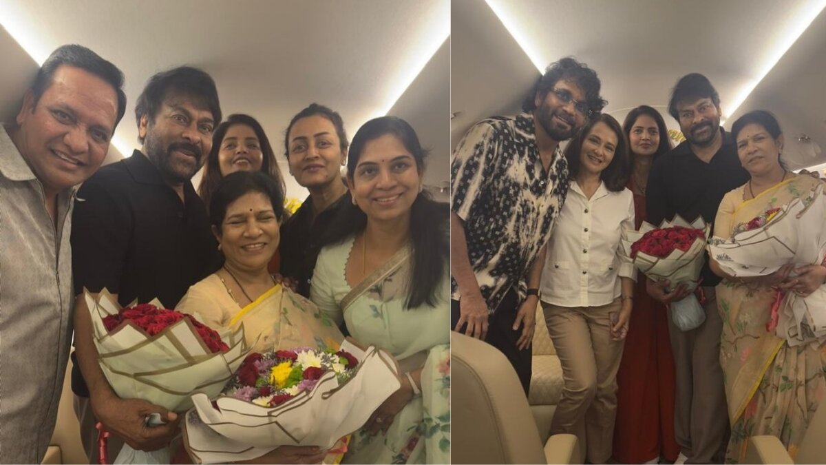 Chiranjeevi Heads to Dubai with Surekha and Friends to Celebrate 45 Years of Marriage