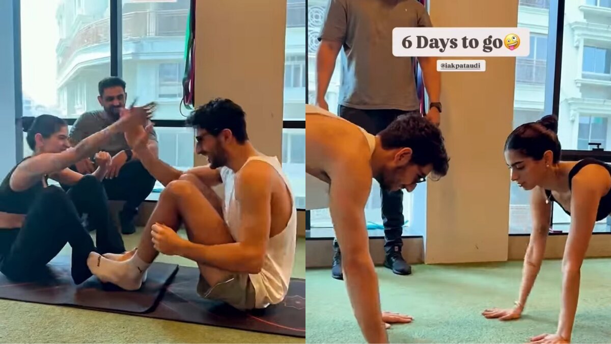 Ibrahim Ali Khan and Khushi Kapoor Share Fun Workout Video ahead of Nadaaniyan Release