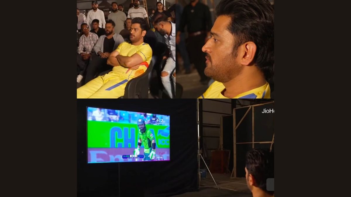 Champions Trophy 2025, PAK vs IND: MS Dhoni spotted watching Pakistan vs India match in yellow jersey, pictures go viral