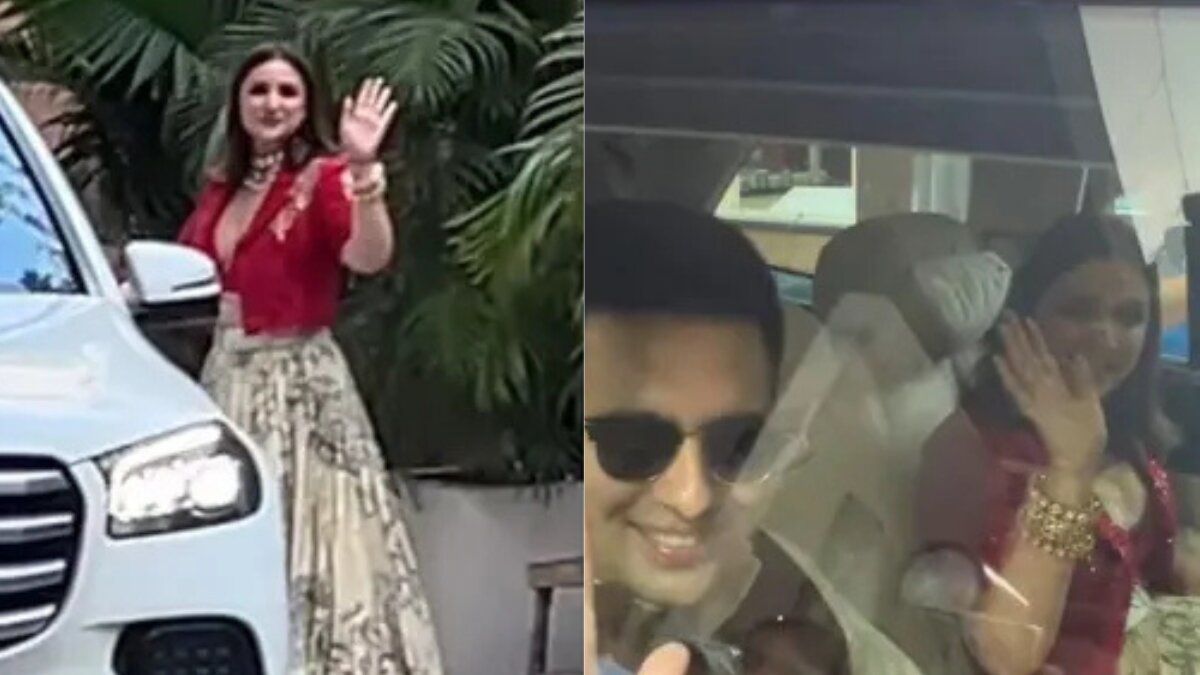 Parineeti Chopra and Raghav Chadha Arrive Together for Siddharth Chopra’s Wedding