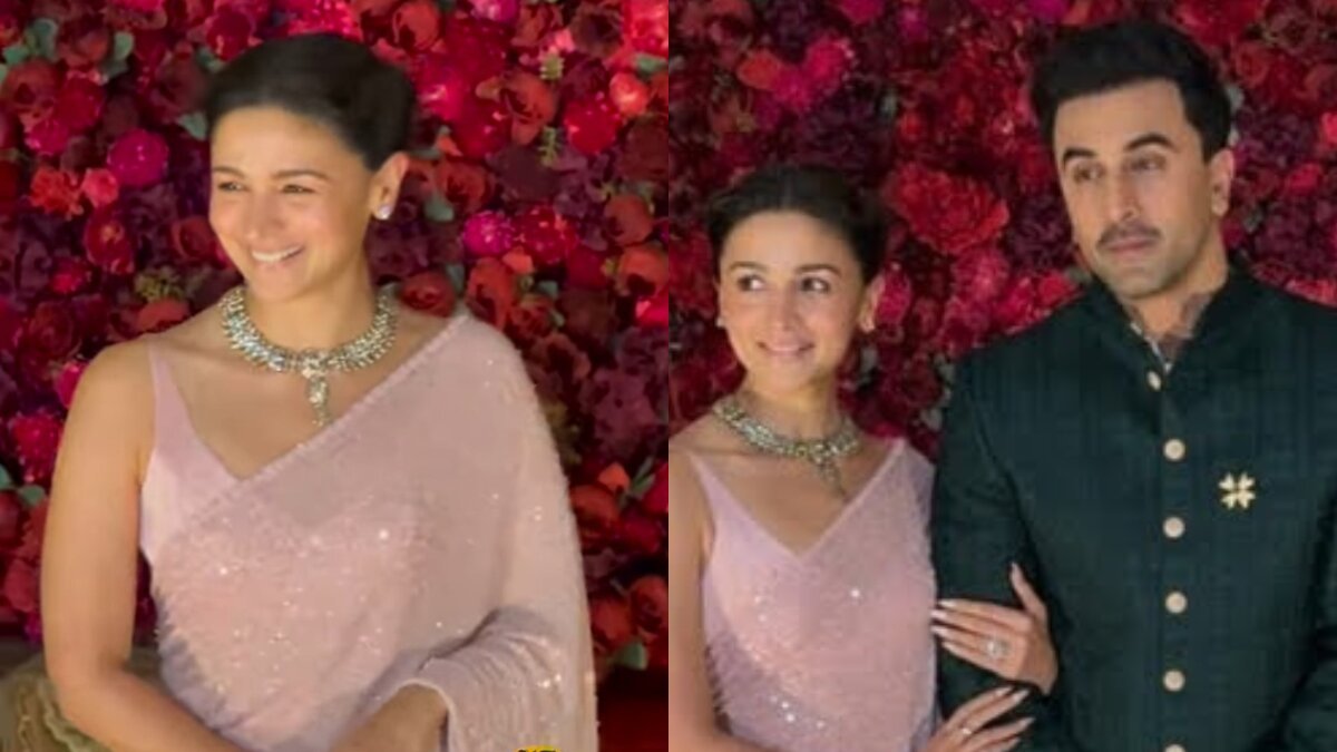 Alia Bhatt Blushes as Paparazzi Calls Her and Ranbir Kapoor Bollywood’s ‘No. 1 Jodi’ at Aadar Jain’s Wedding