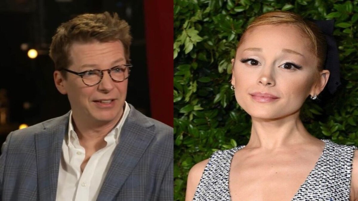 Sean Hayes Asks Ariana Grande If She Remembered Inviting Him to ‘Drunken Sleepover’