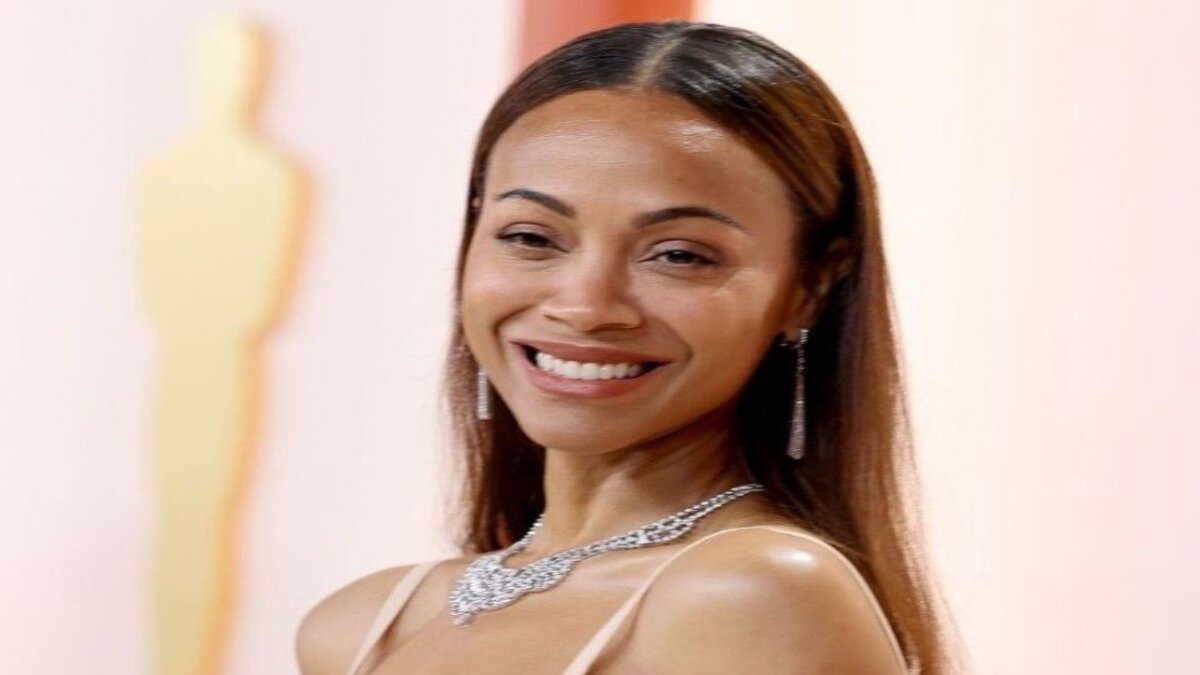 Zoe Saldana shares a celebrity post on social media as she garners her first Oscar nomination