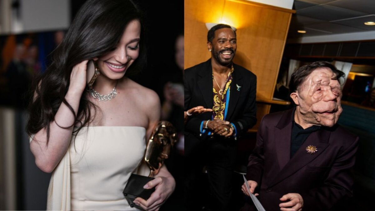 From Mikey Madison’s mystery phone call to Warwick Davis getting suited up, take a look at the BTS moments from the BAFTAs 2025