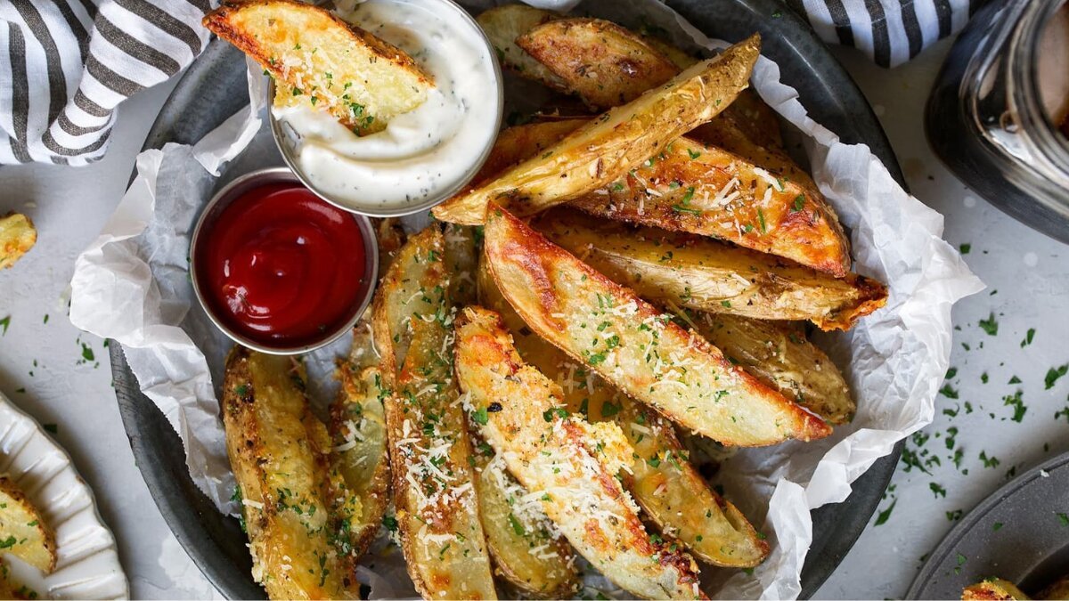 Golden crisp and full of flavour: make crispy baked potato wedges in 5 easy steps