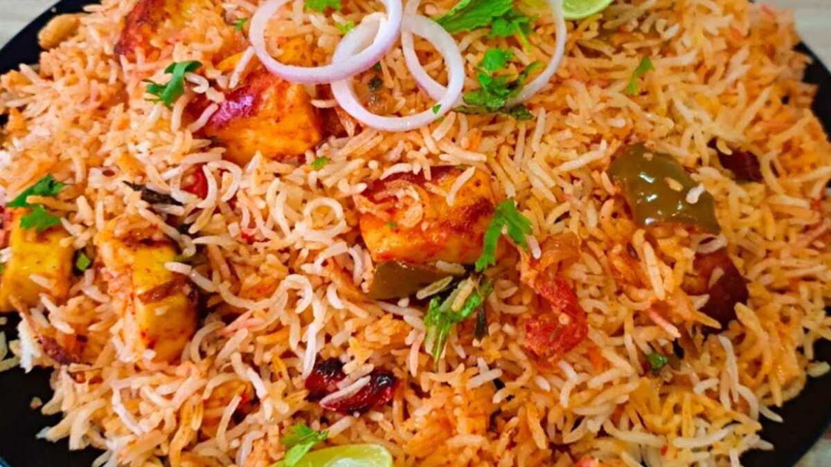 The royal fusion: make paneer tikka biryani in 5 easy steps