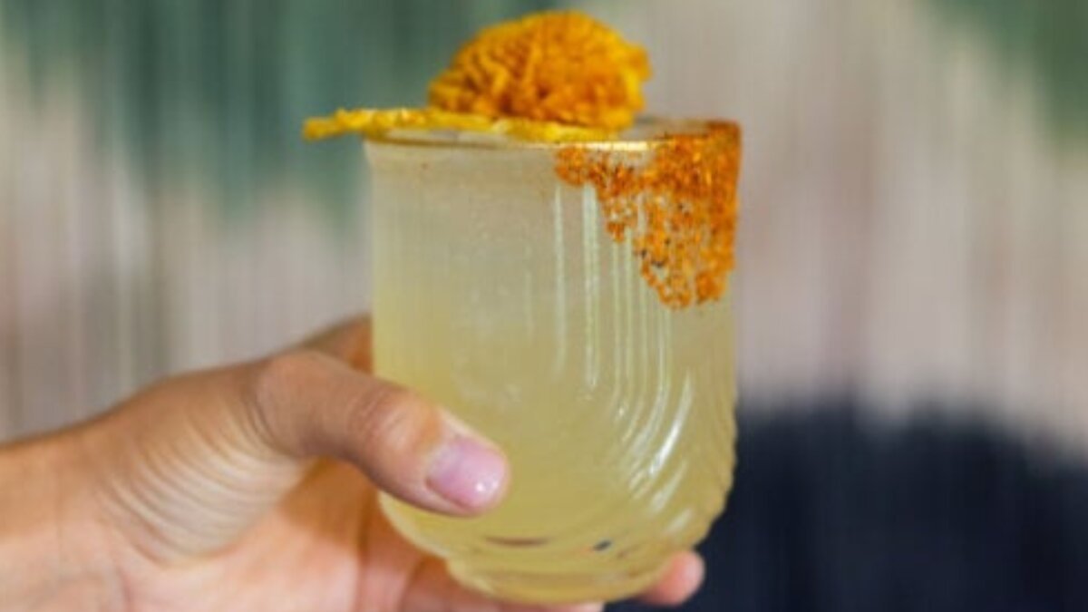 Add a fruity twist to your day with this spiced litchi and pineapple fizz