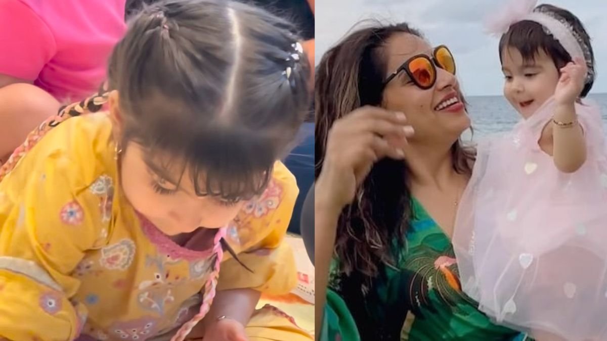 Bipasha Basu’s daughter Devi crafts Lord Ganesha idol for Ganesh Chaturthi, wins hearts with her cuteness