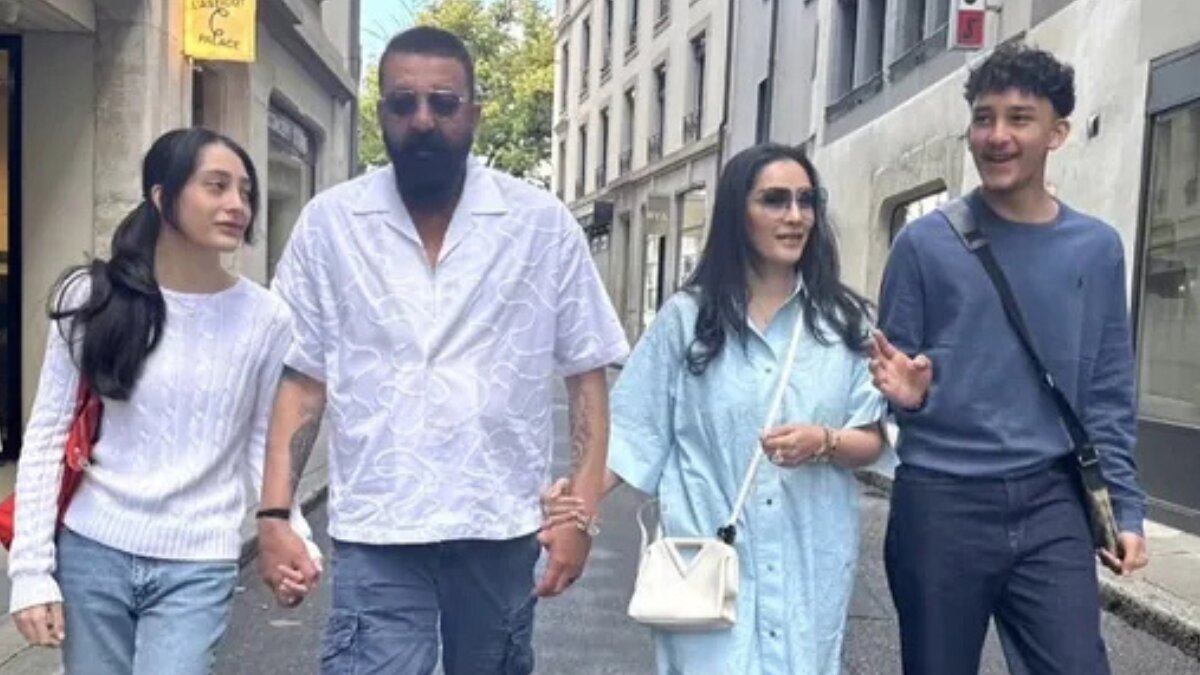 Sanjay Dutt enjoys break in Switzerland with Maanayata, Iqra and Shahraan