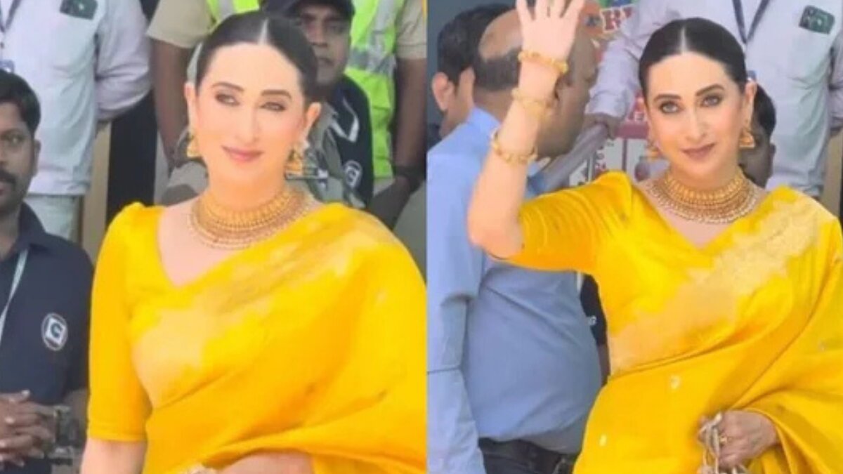 Karisma Kapoor dazzles in yellow saree amid Sunjay Kapur estate dispute