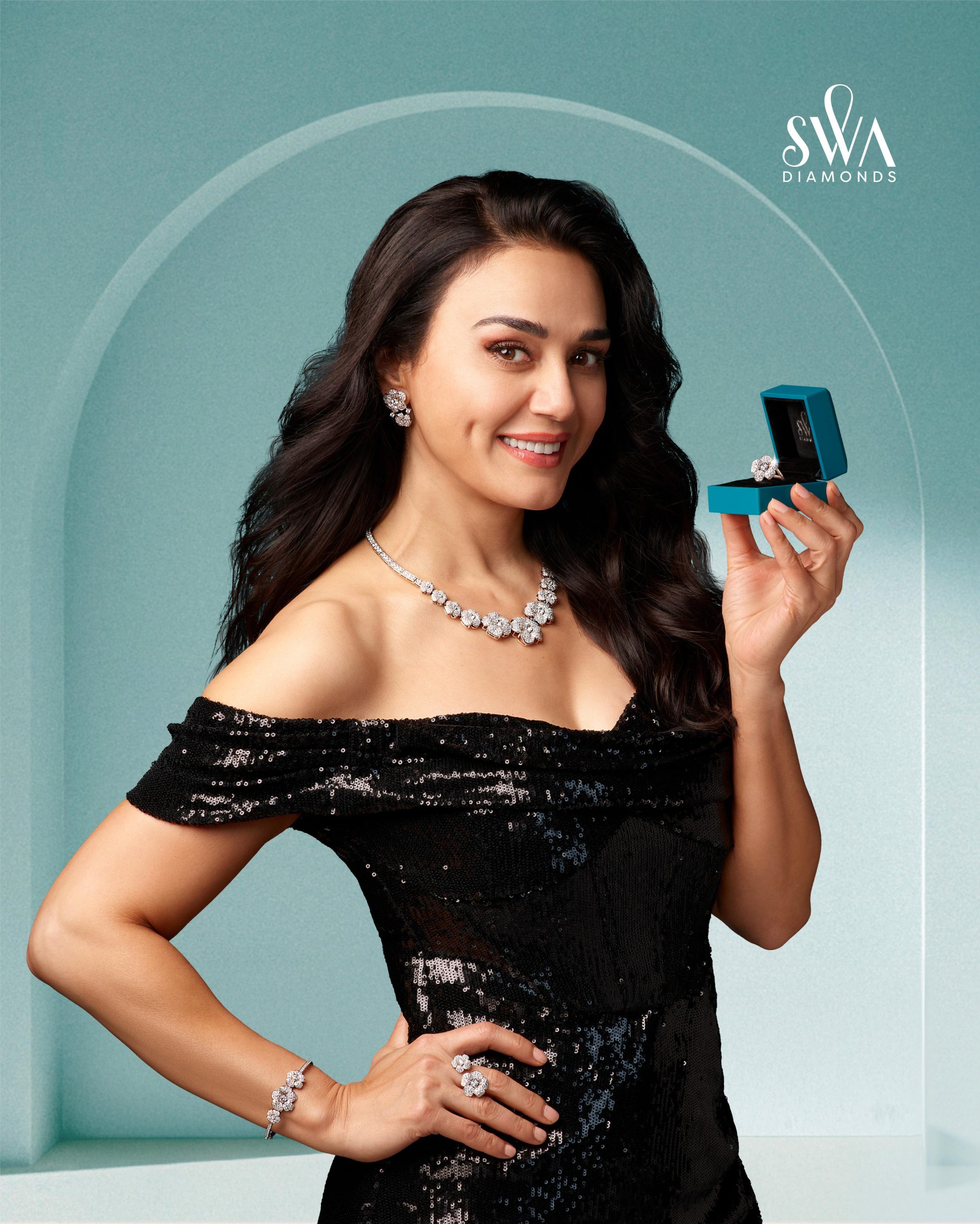 Preity G Zinta Makes a Powerful Comeback as the Face of  Swa Diamonds