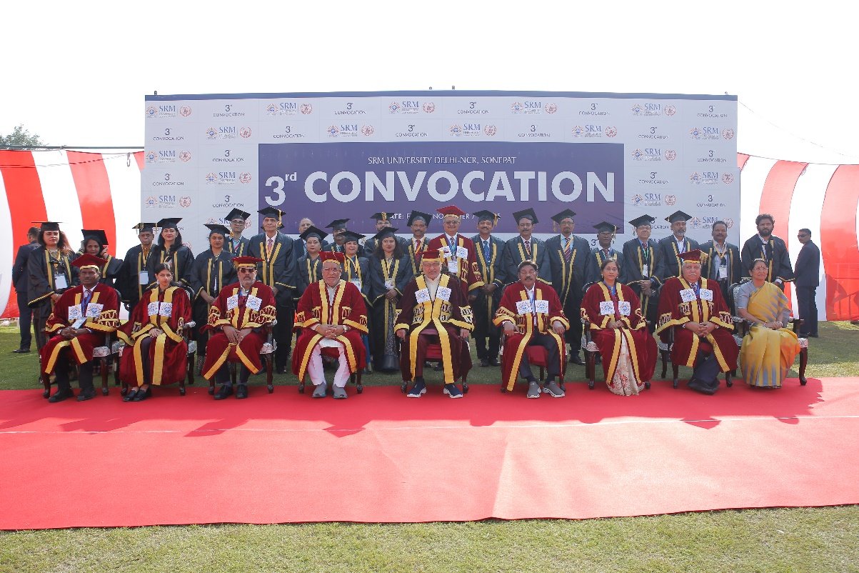 Vice President of India Calls for Nation-Building Through Education at SRM University Haryana’s 3rd Convocation