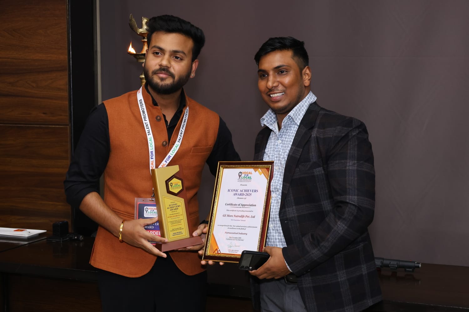 Ankit Singh Honored With Iconic Achievers Award for Delivering India’s Best Quality Wellness Products