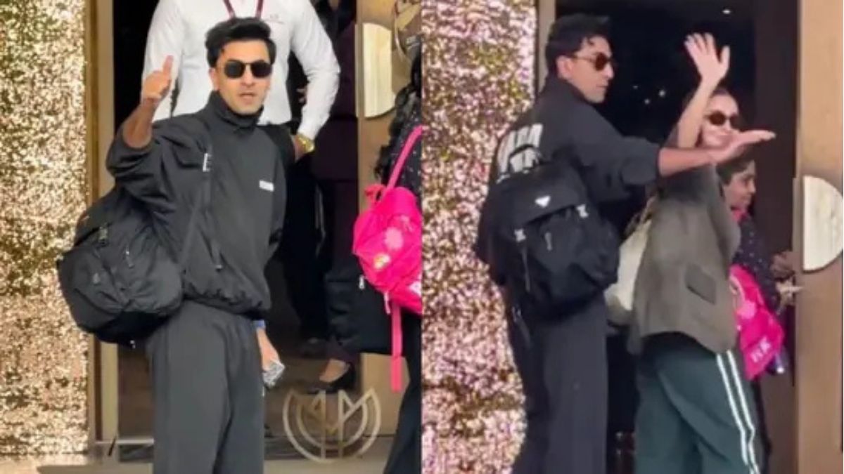 Ranbir Kapoor shaves off moustache, stuns fans with clean-shaven look as he heads out of Mumbai with Alia Bhatt for new year