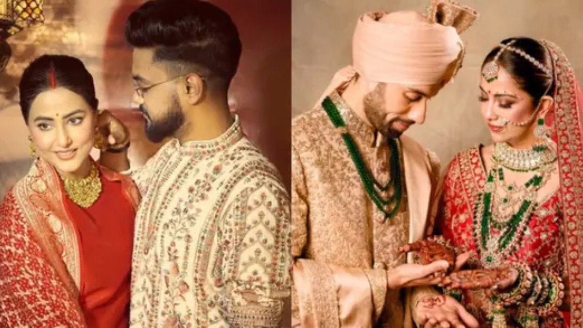 Hina Khan and Rocky Jaiswal call televised weddings “daring” while reacting to Avika Gor and Milind Chandwani’s  marriage