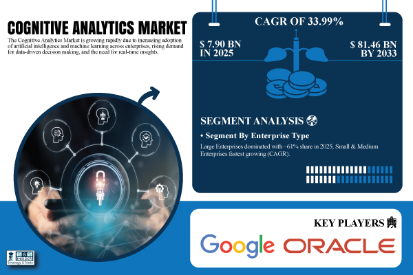 Cognitive Analytics Market to Surpass USD 81.46 Billion by 2033, Driven by AI Adoption and Real-Time Decision Intelligence | SNS Insider
