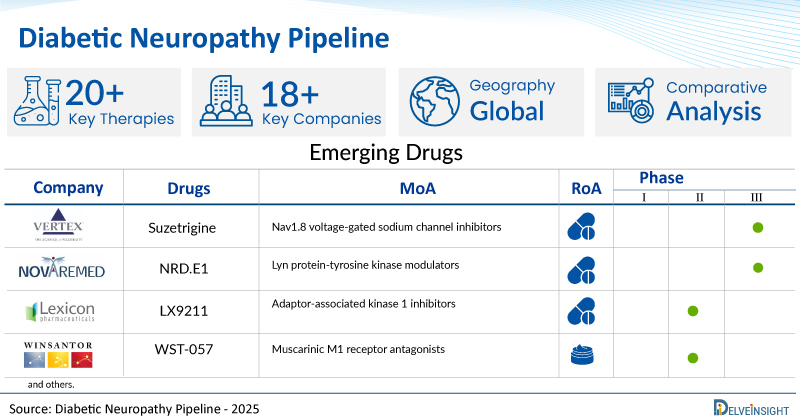 Diabetic Neuropathy Clinical Trial Pipeline Gains Momentum: 18+ Companies Lead the Charge in Pioneering New Treatments | DelveInsight